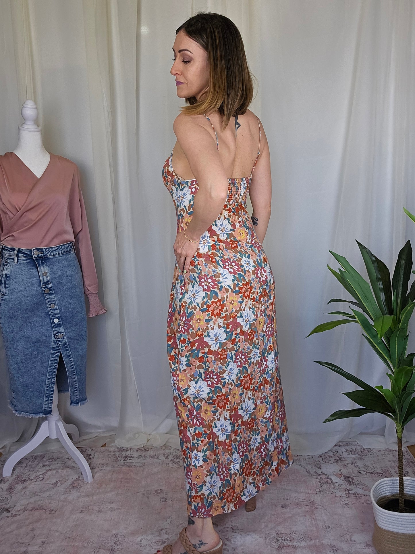 Colorful Floral Maxi Dress