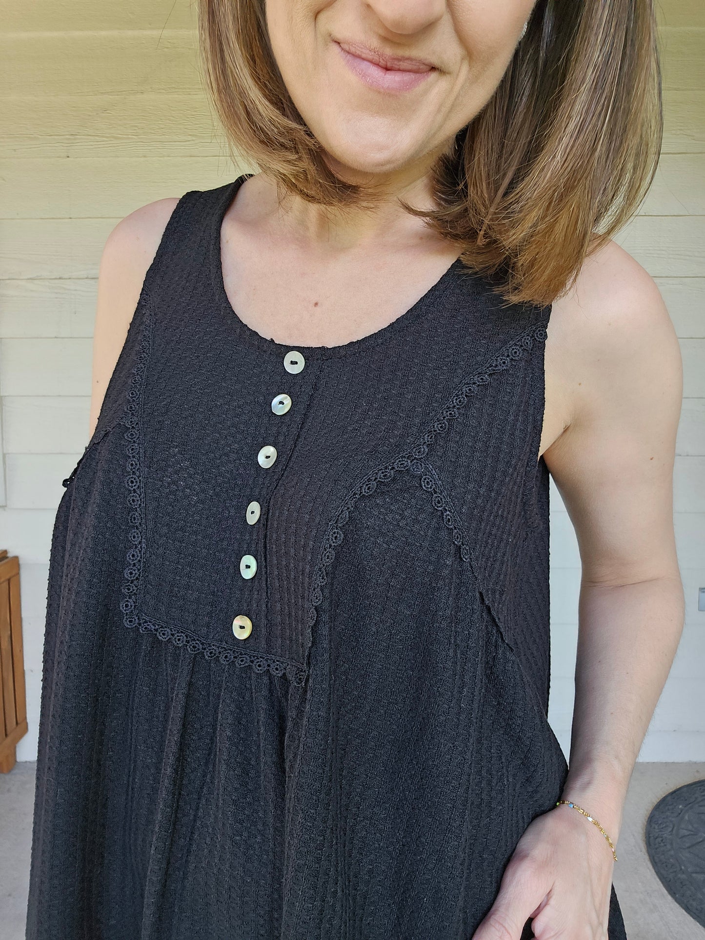 Flowy Waffle Tank