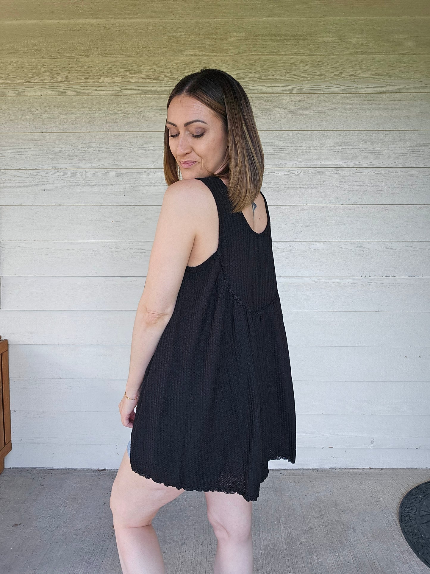 Flowy Waffle Tank