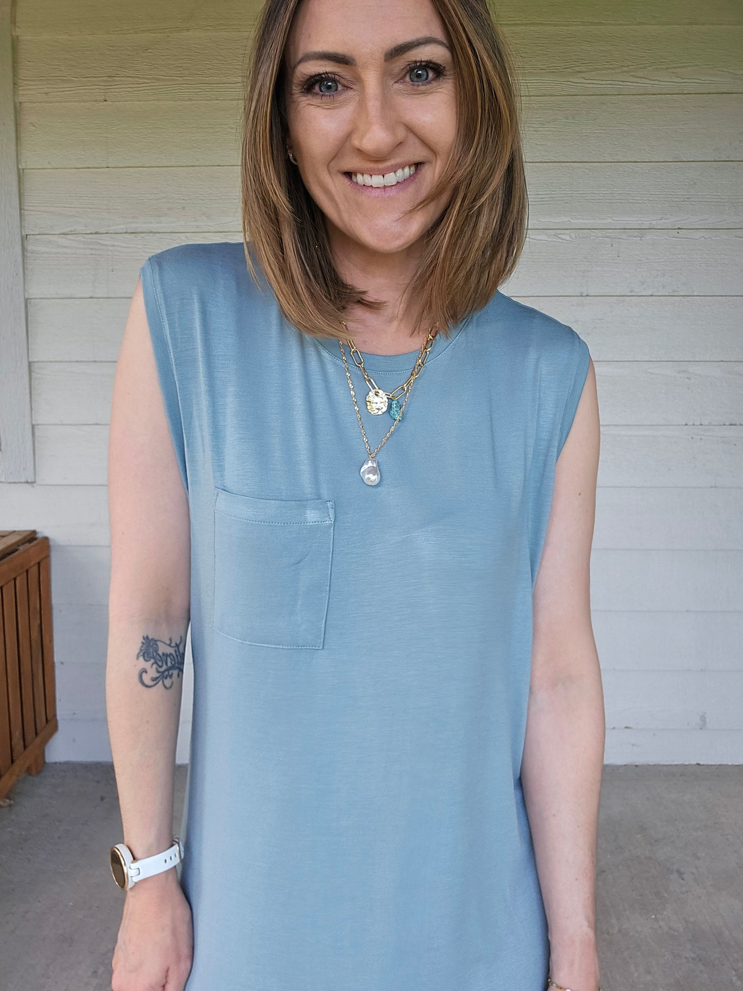 Turquoise & Pearl Necklace