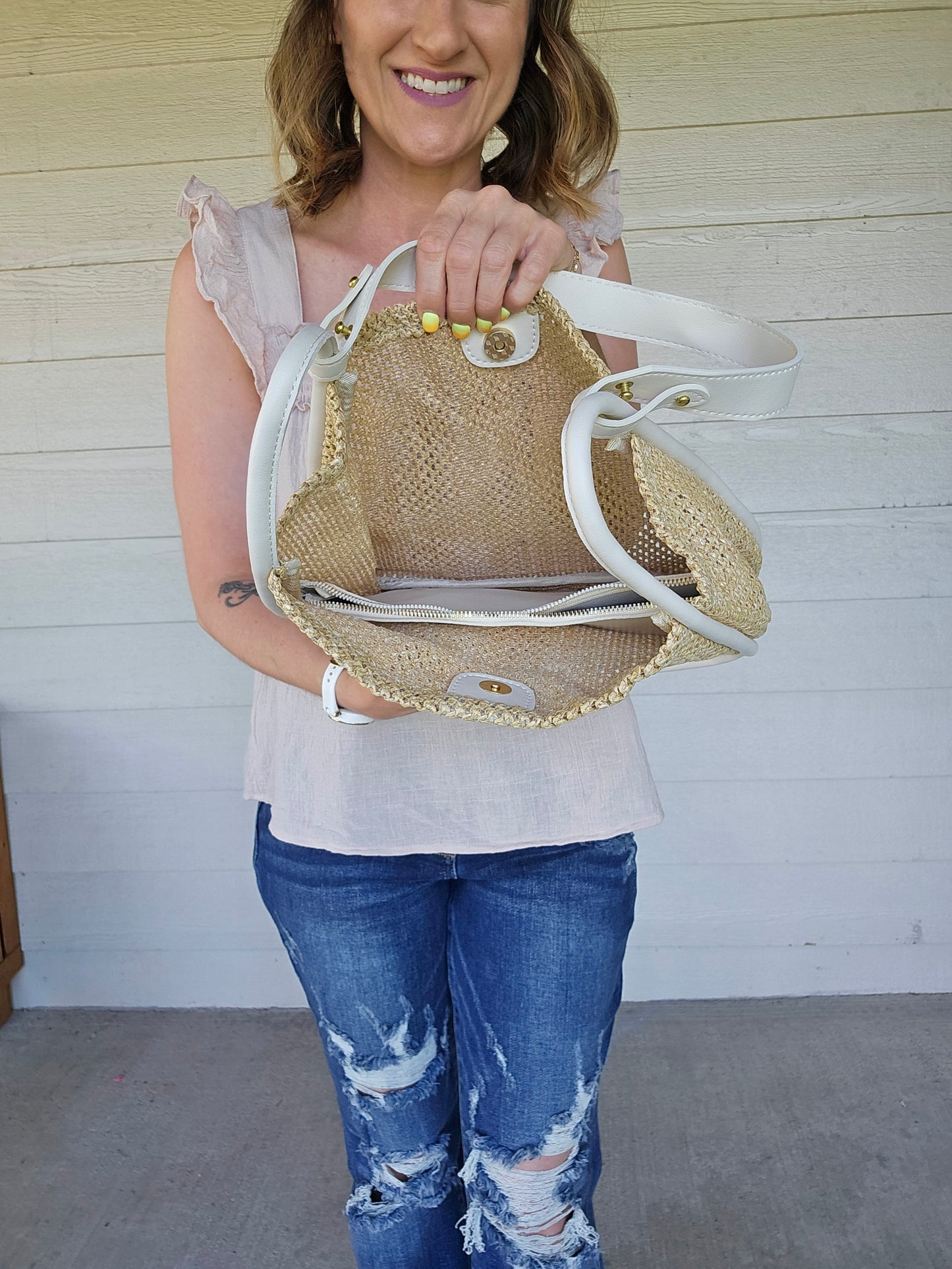 Woven Shoulder Bag