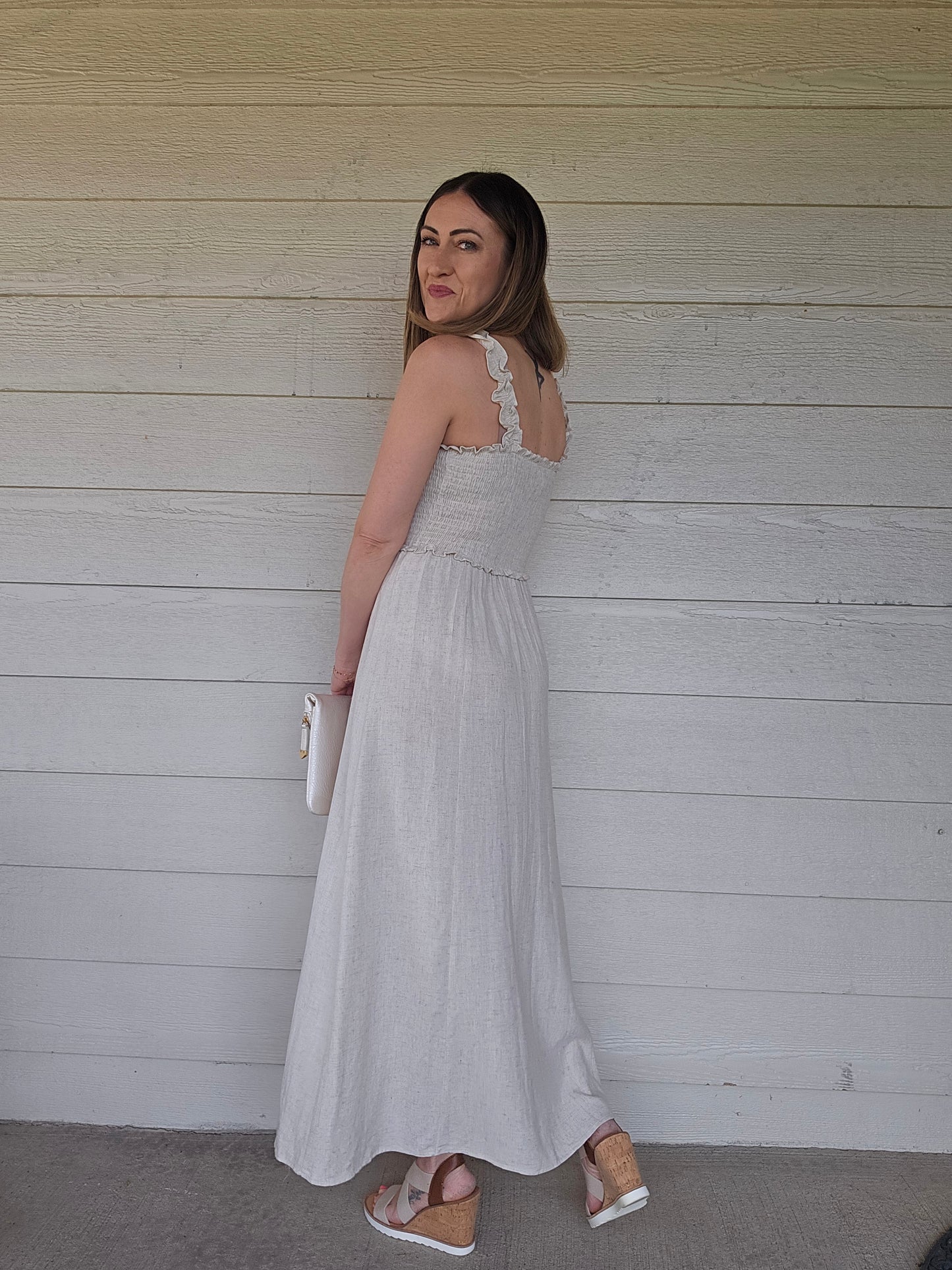 Linen Midi Dress