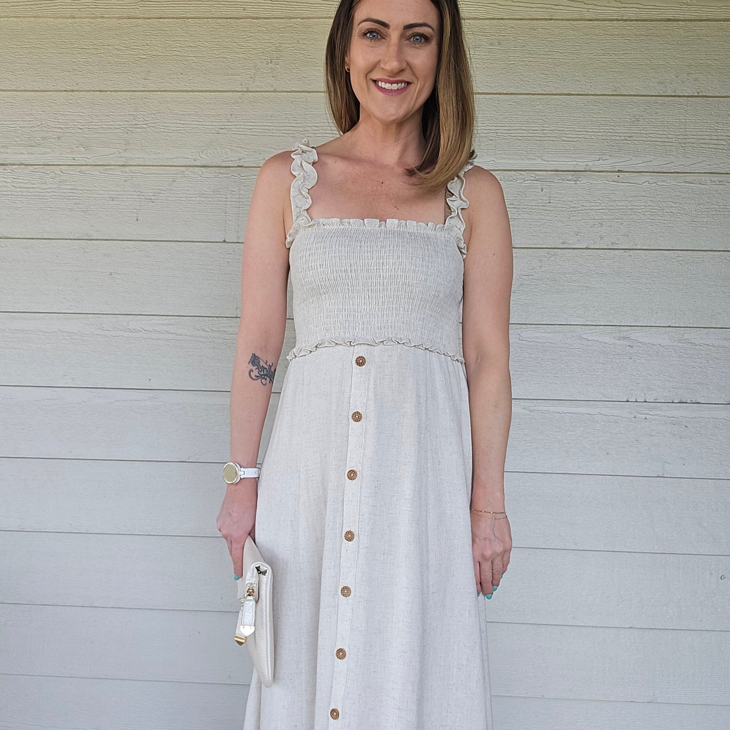 Linen Midi Dress