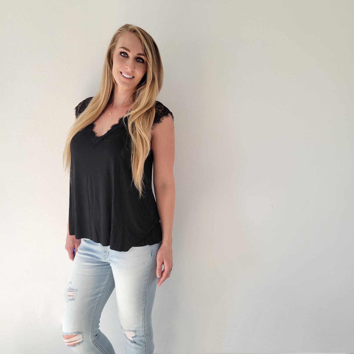 Black Lace Tank
