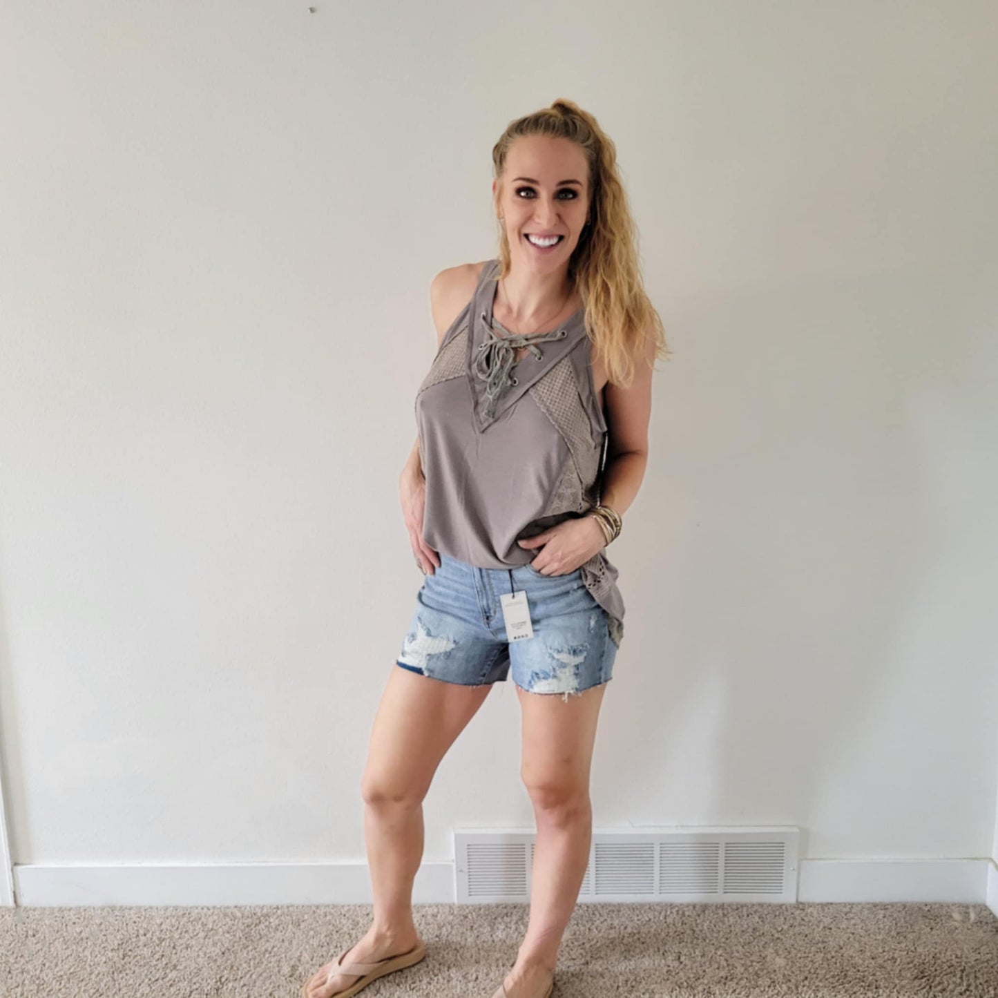 Judy Blue Distressed Denim Shorts