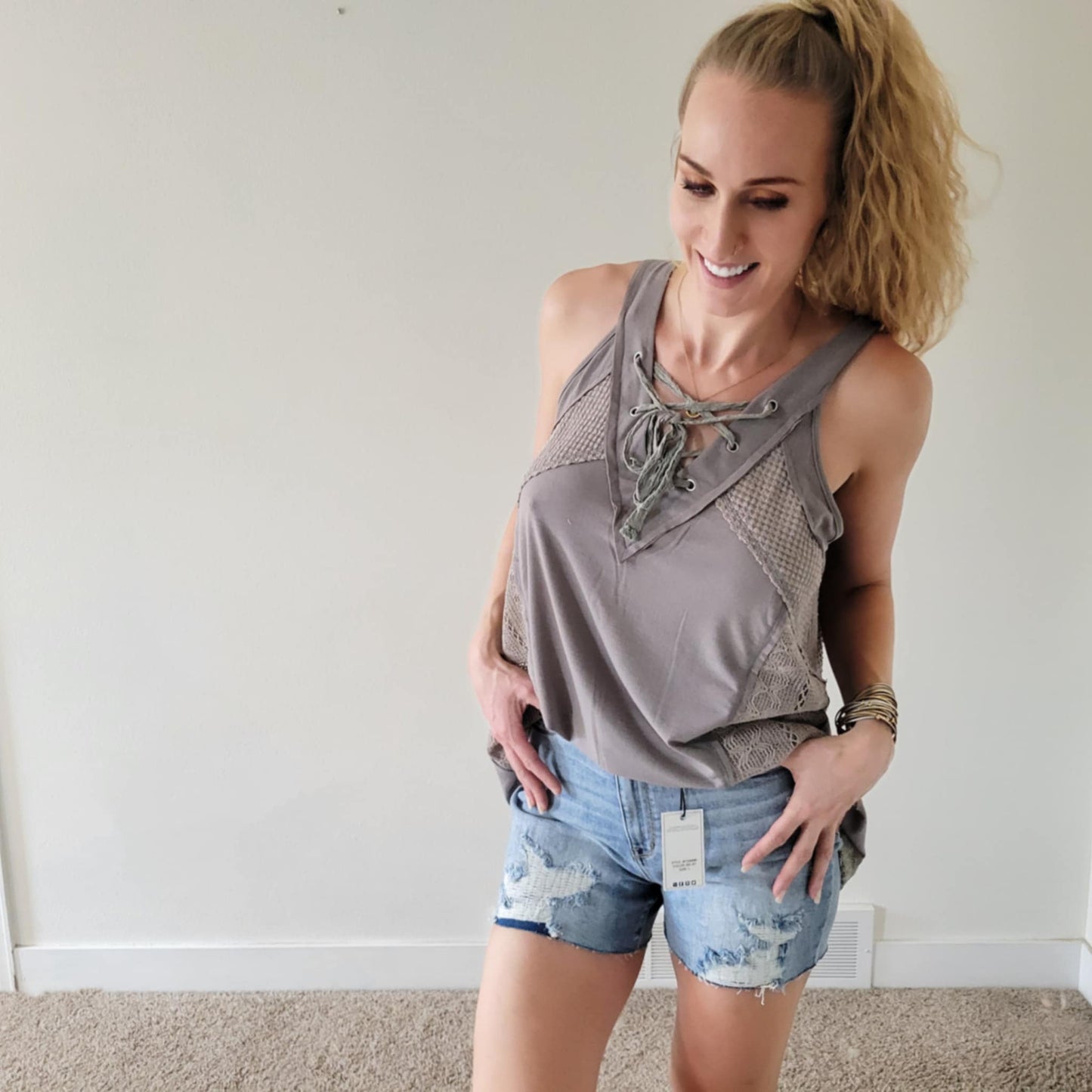 Judy Blue Distressed Denim Shorts