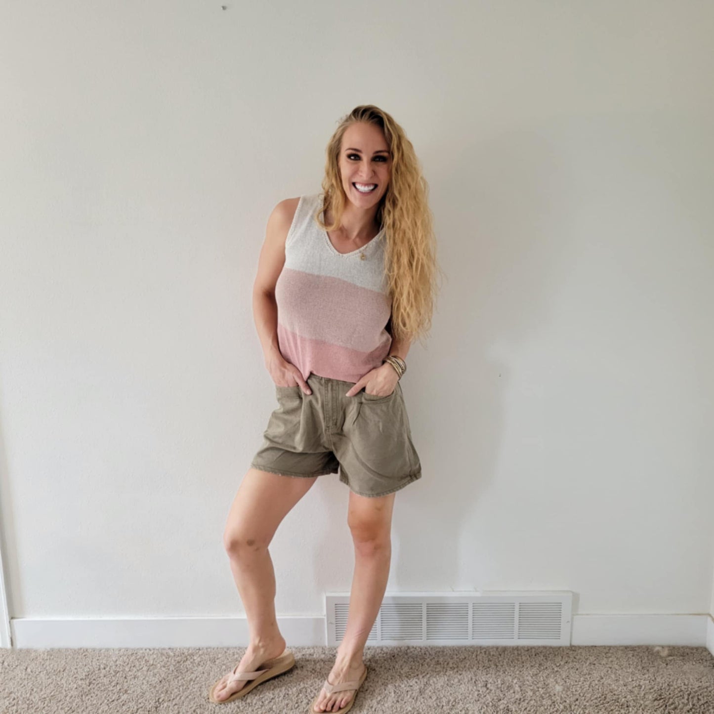 Pink Ombre Knit Tank