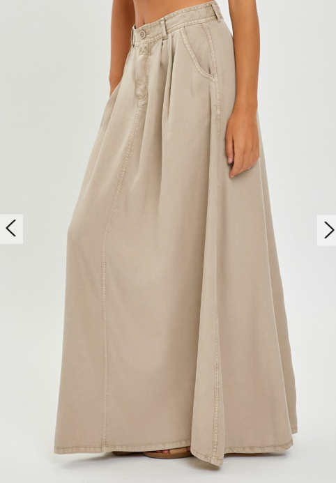 Khaki Maxi Skirt