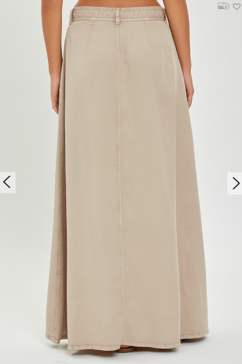 Khaki Maxi Skirt