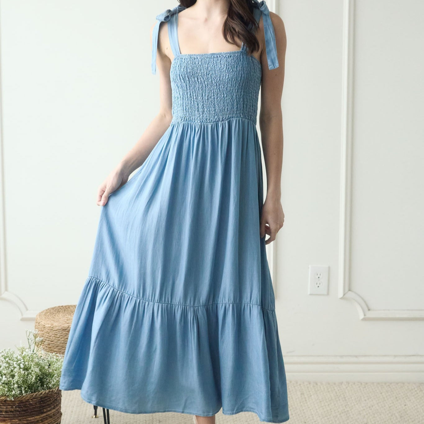 Chambray Maxi Dress