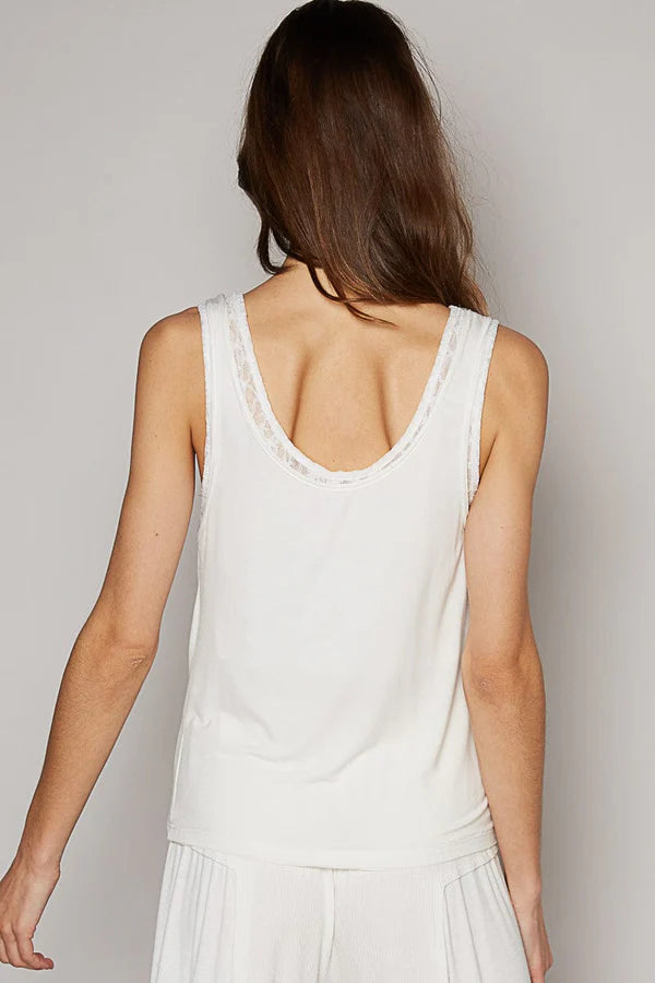 White Lace Tank