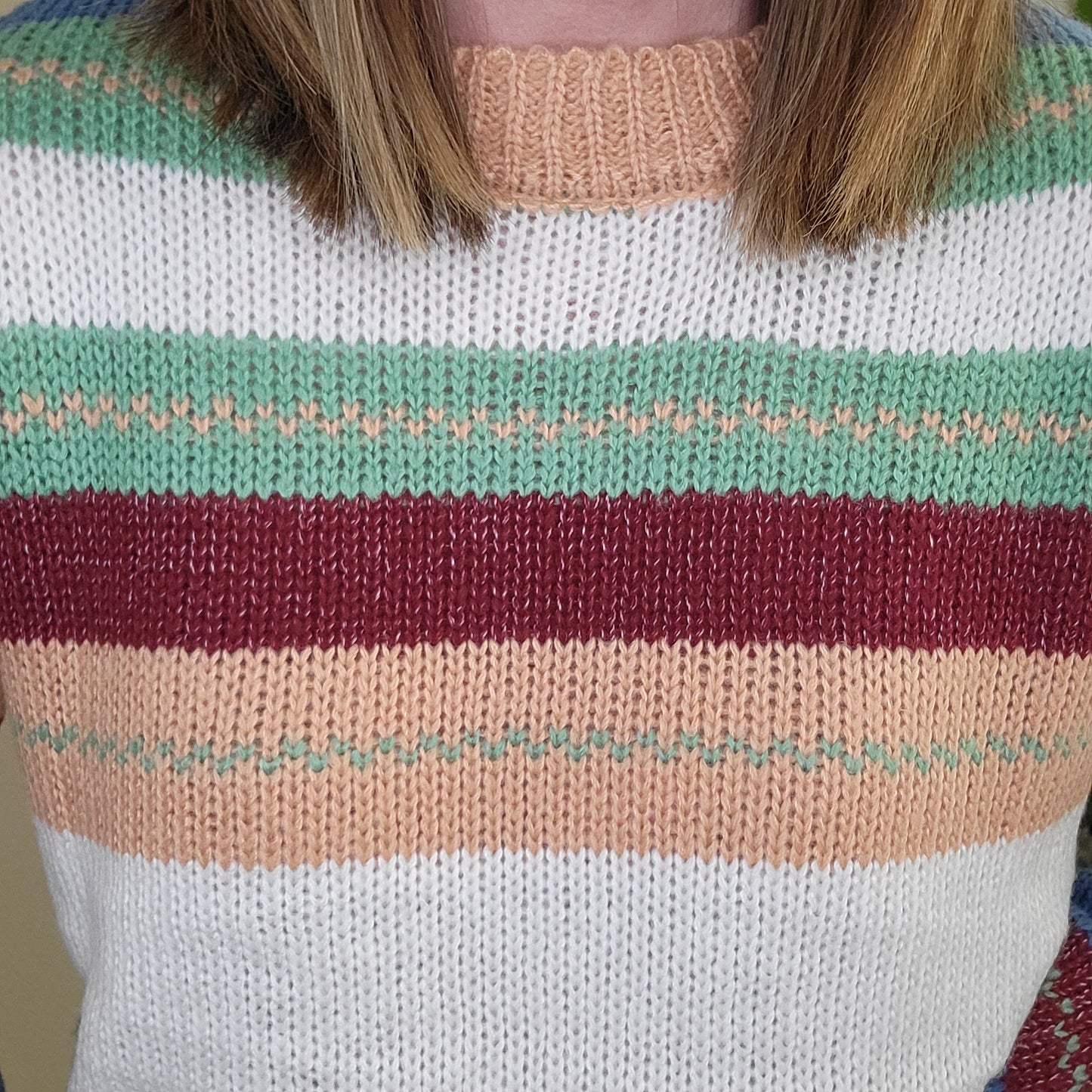 Multi Striped Knitted Sweater