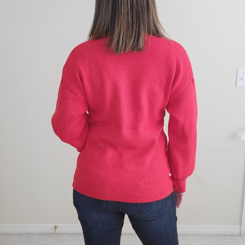 Red Turtleneck Sweater
