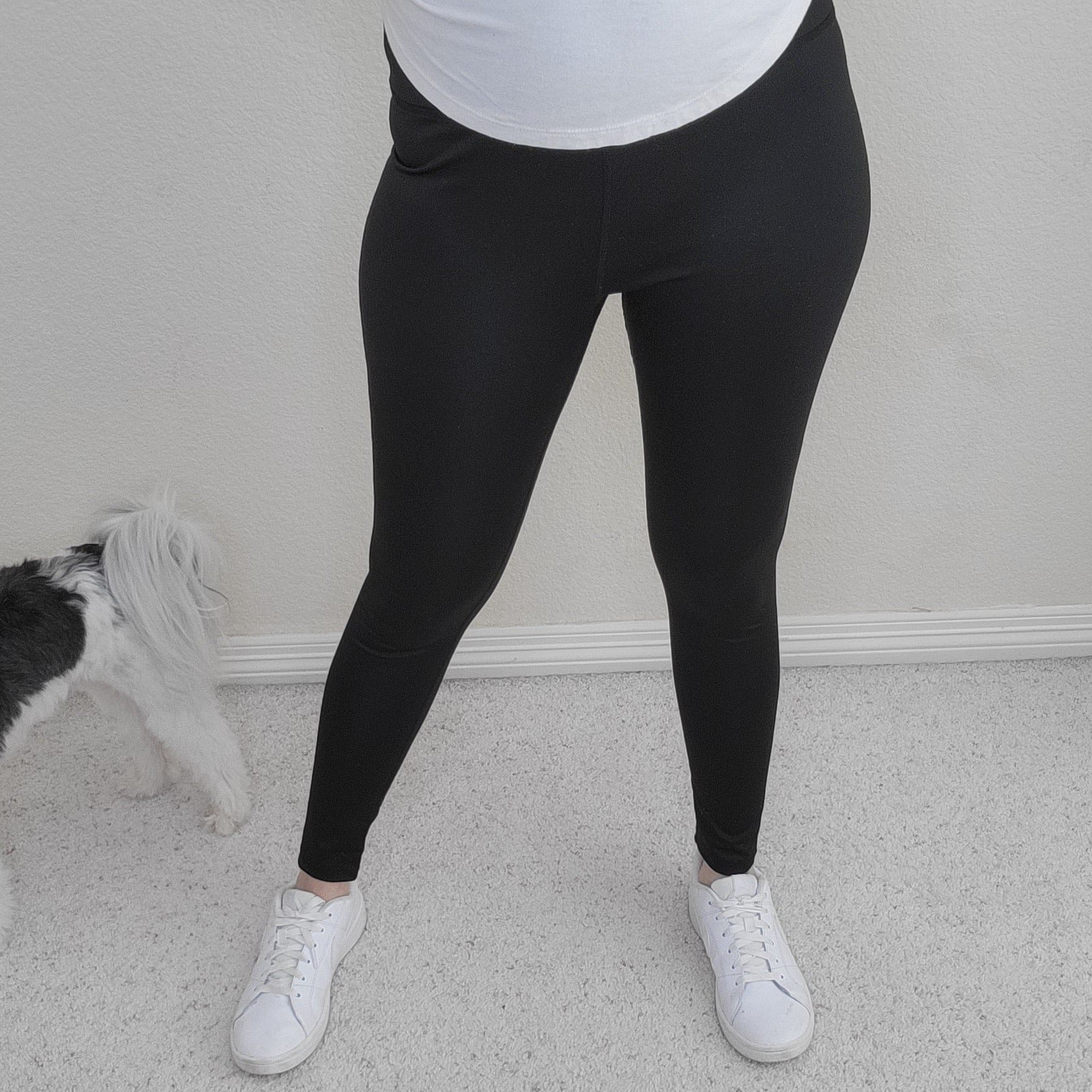Everyday Black Leggings without Pockets