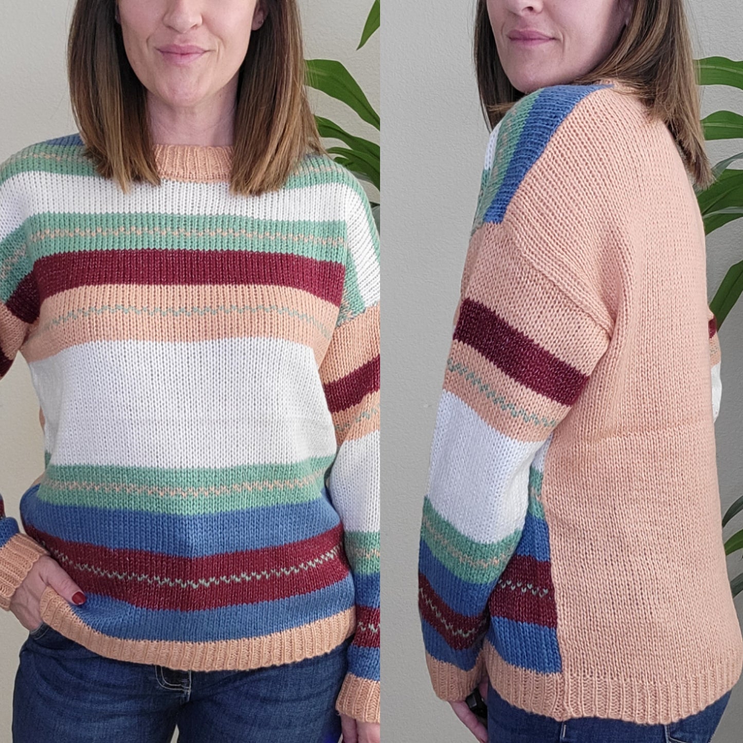 Multi Striped Knitted Sweater