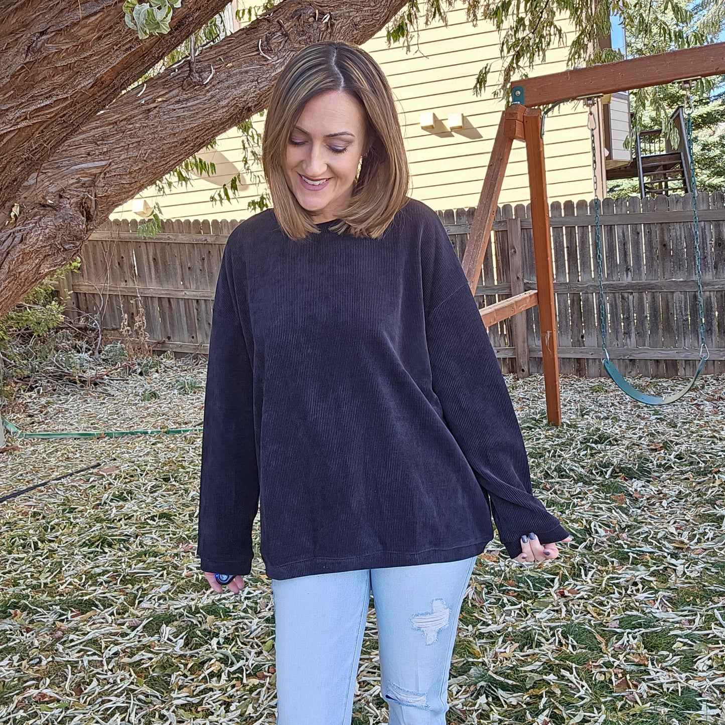 Corded Crew Sweatshirt