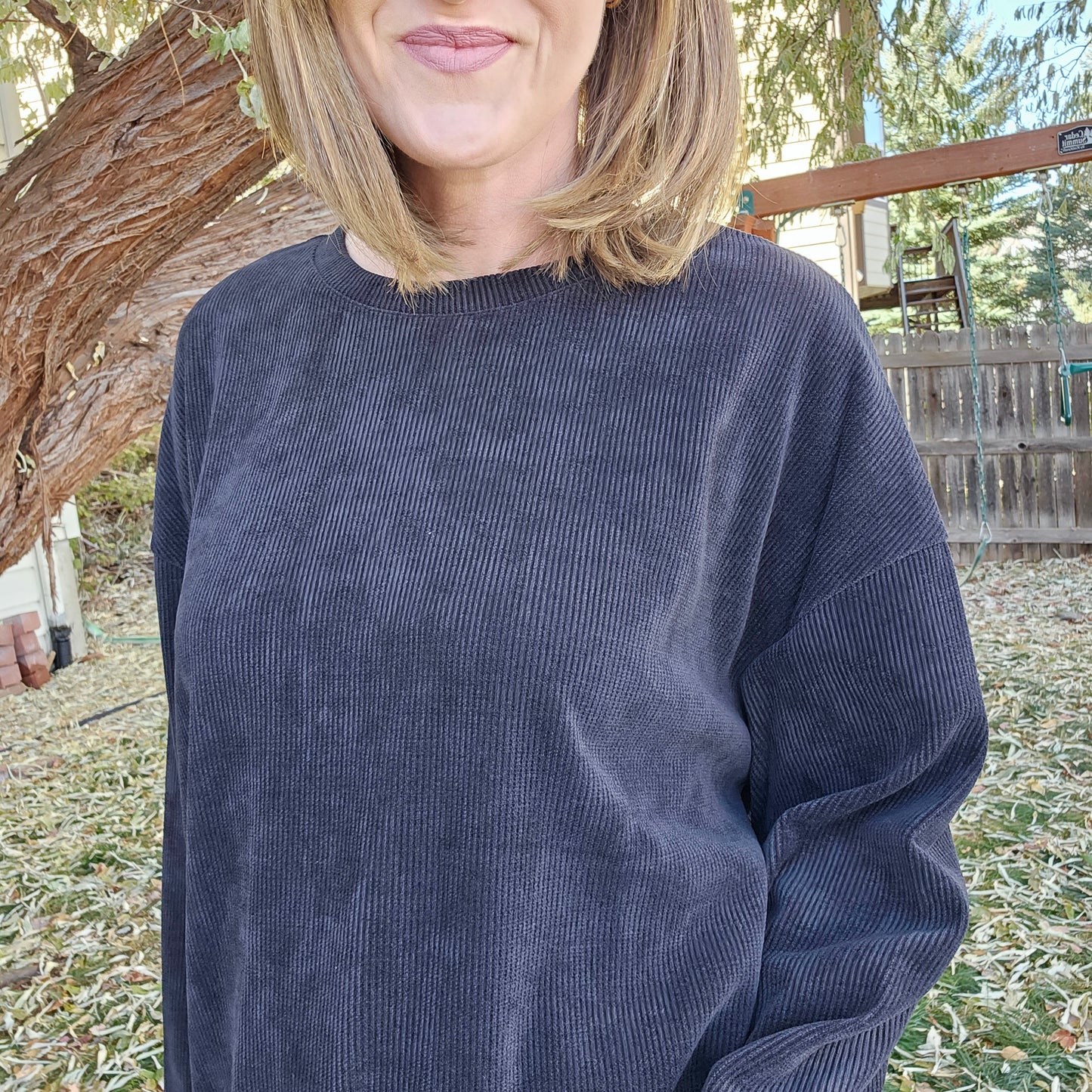 Corded Crew Sweatshirt