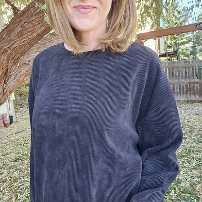 Corded Crew Sweatshirt