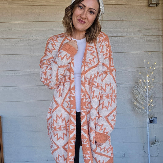 Reversible Aztec Cardigan