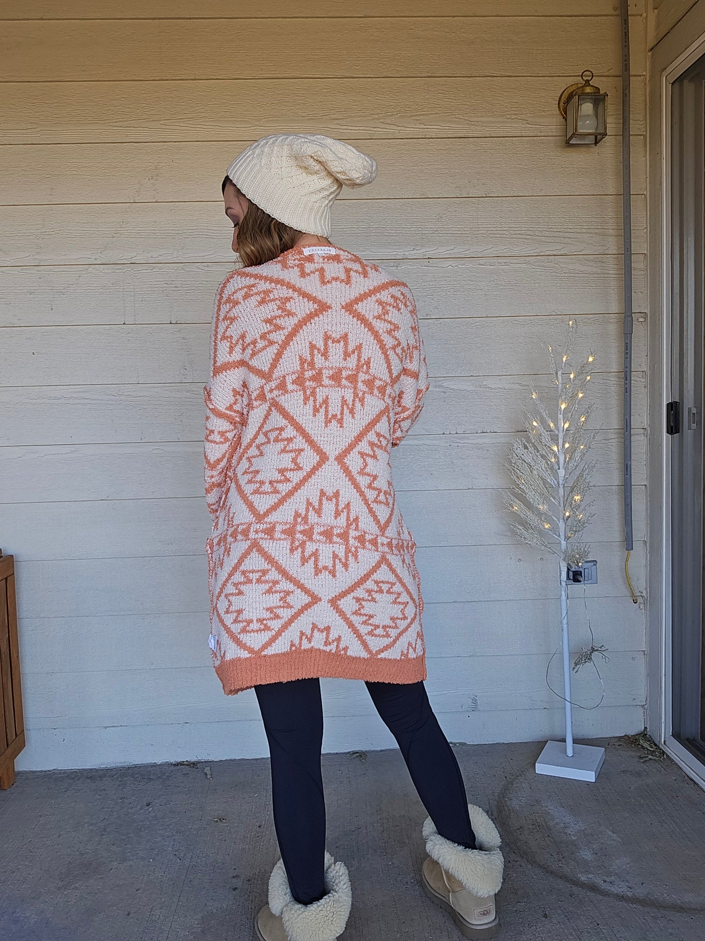 Reversible Aztec Cardigan
