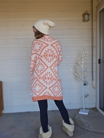 Reversible Aztec Cardigan