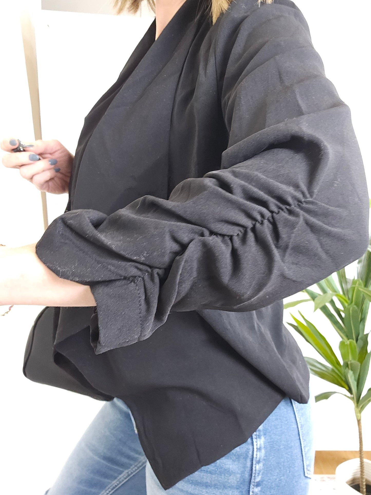 Drapey Black Blazer