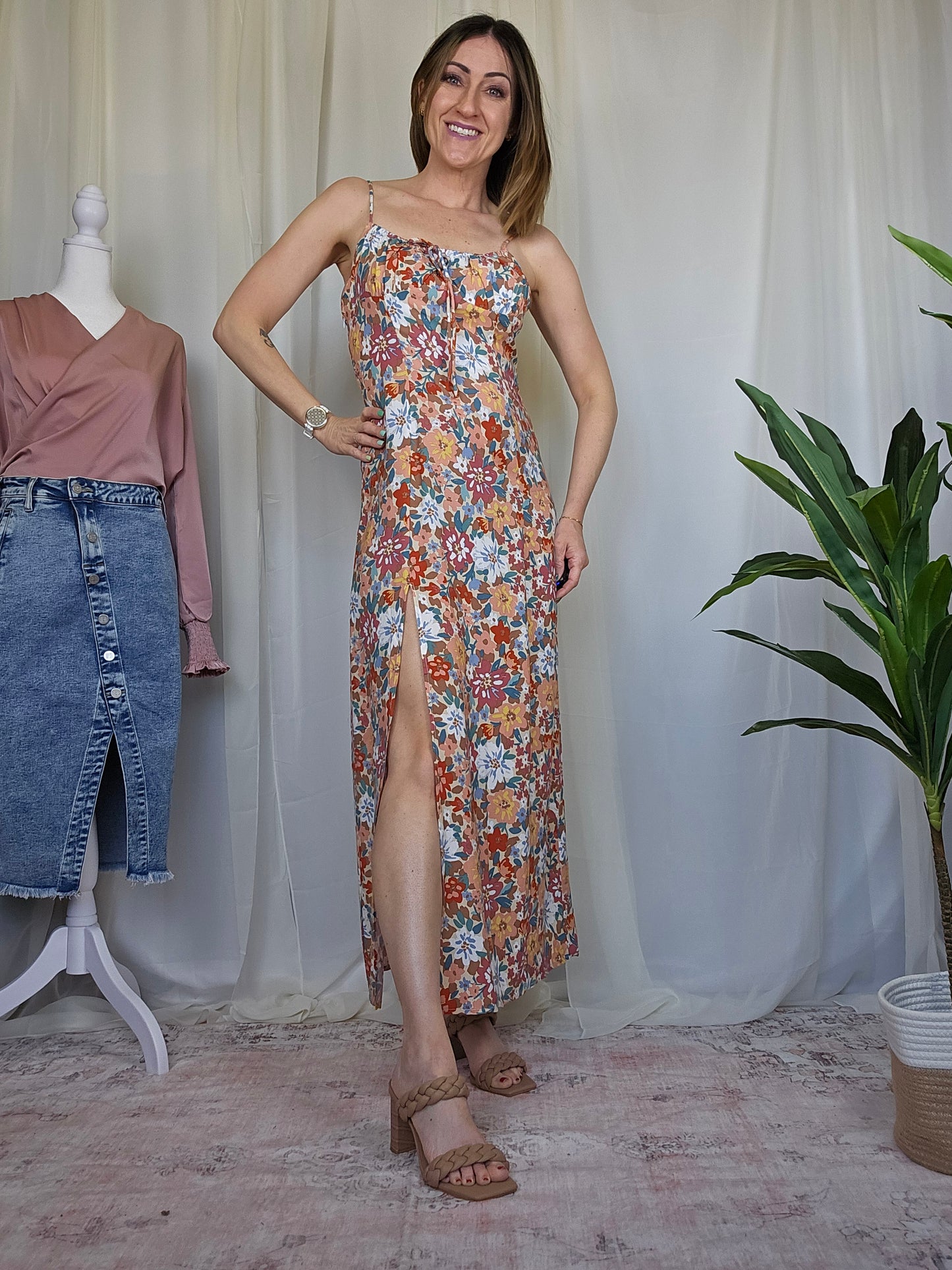 Colorful Floral Maxi Dress