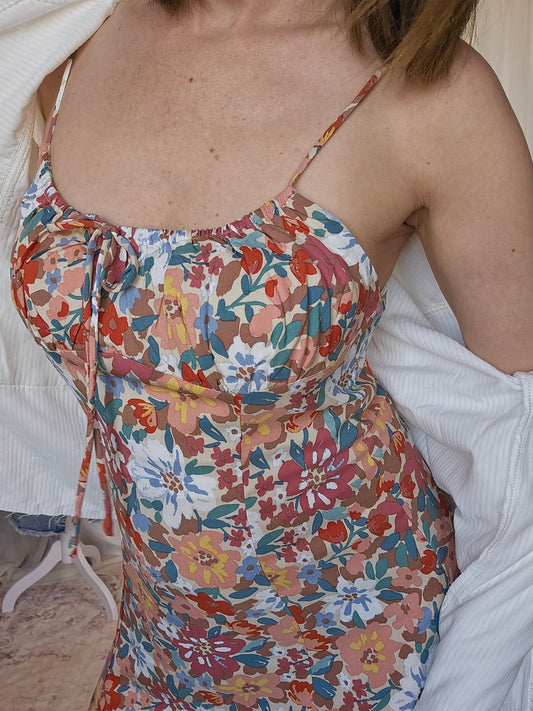Colorful Floral Maxi Dress