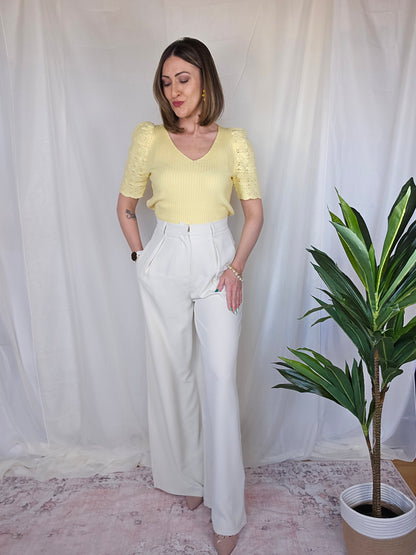 Wide Leg Trouser Pants