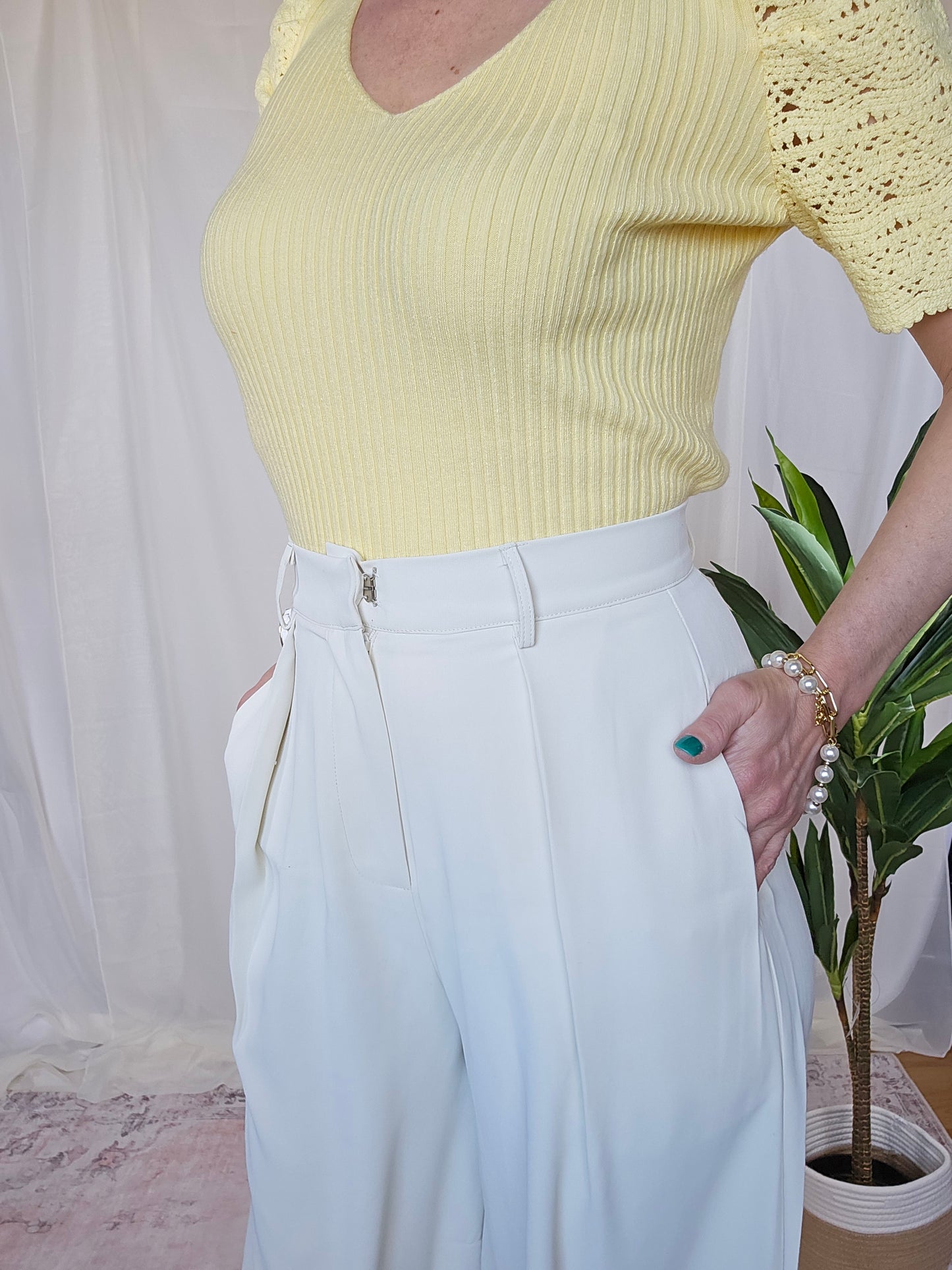 Wide Leg Trouser Pants
