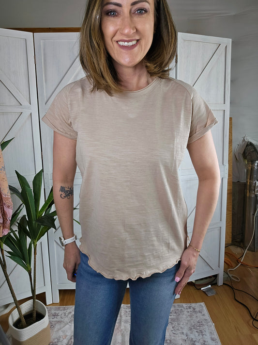 Basic Tan Tee