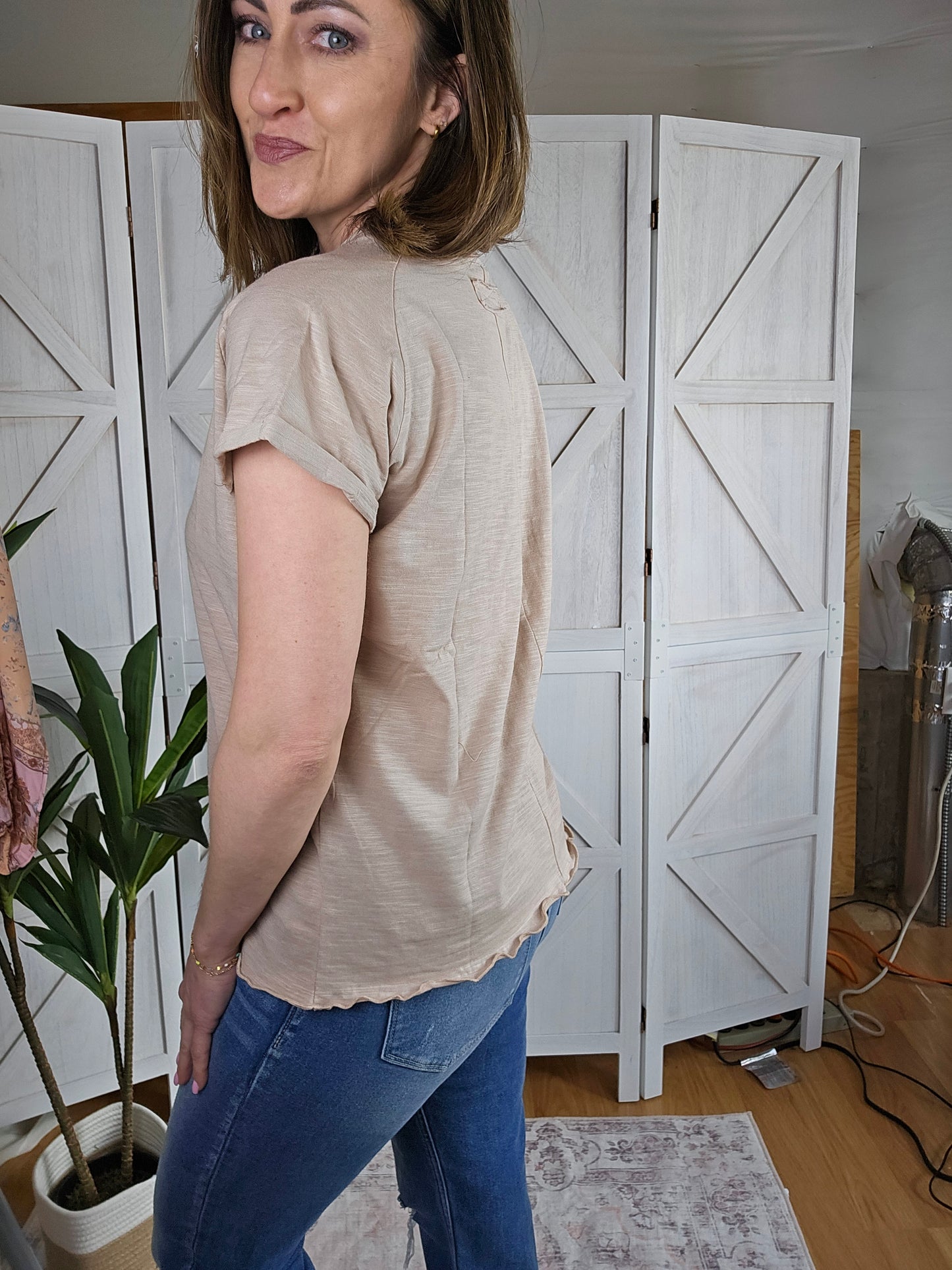 Basic Tan Tee