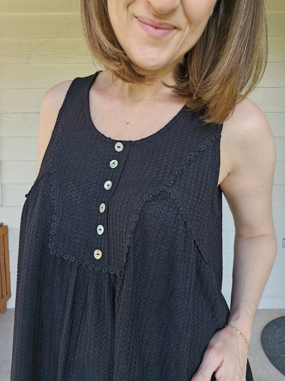 Flowy Waffle Tank