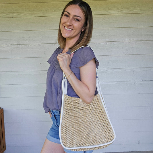 Woven Shoulder Bag