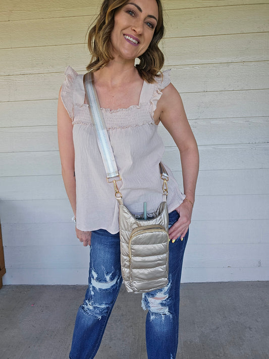Tumbler Puffer Crossbody