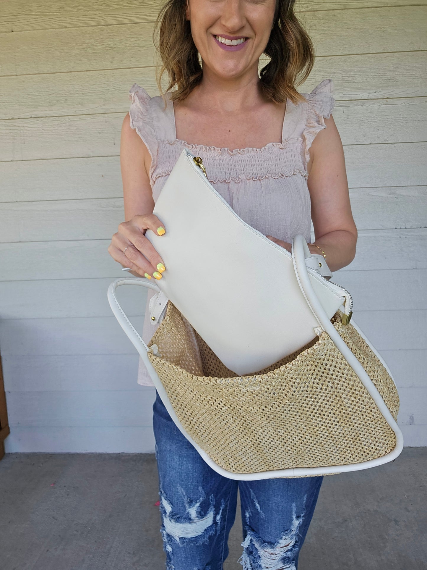 Woven Shoulder Bag