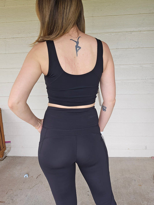 Black Sports Bra