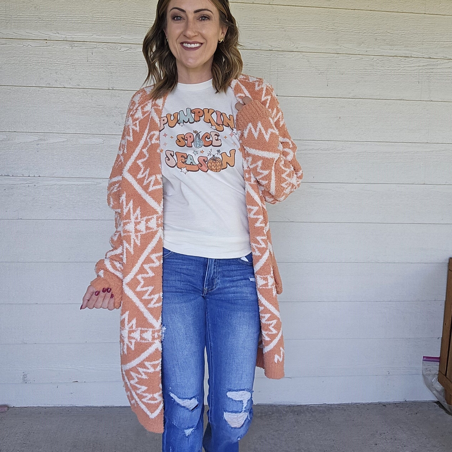 Reversible Aztec Cardigan