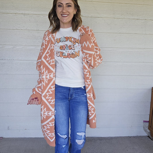 Reversible Aztec Cardigan