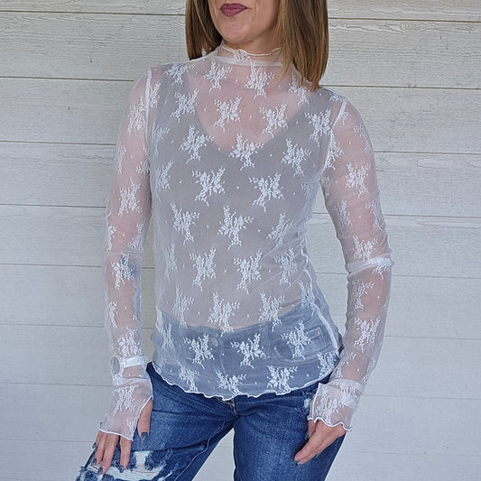Sheer White Top