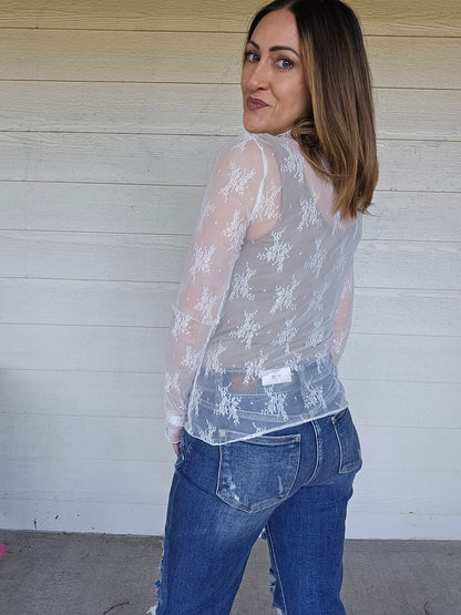 Sheer White Top