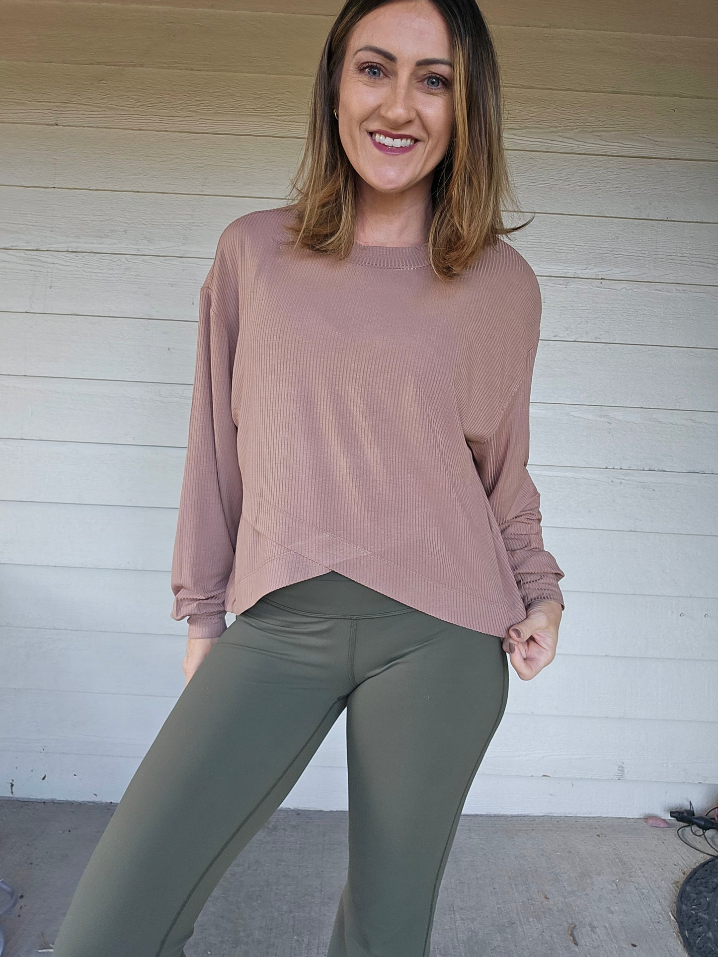 Ribbed Long Sleeve Top