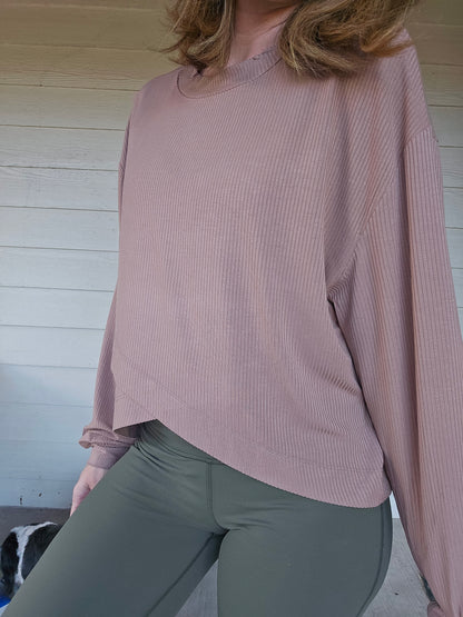Ribbed Long Sleeve Top