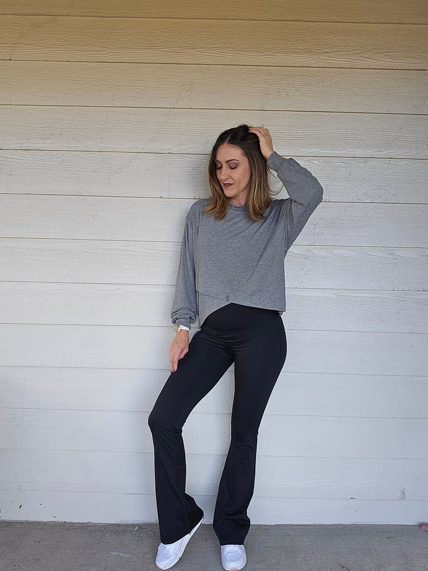 Ribbed Long Sleeve Top