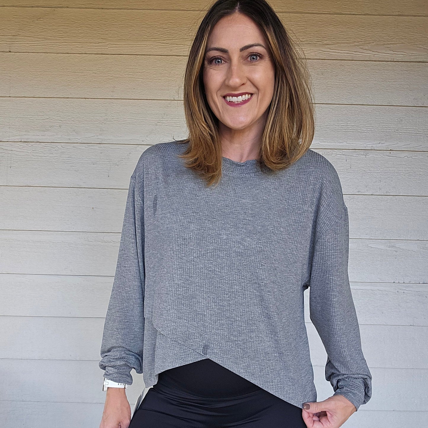 Ribbed Long Sleeve Top