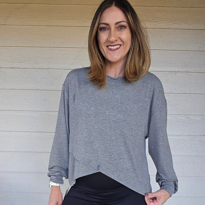 Ribbed Long Sleeve Top