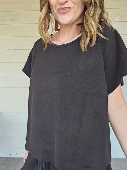 Black Shorts Set