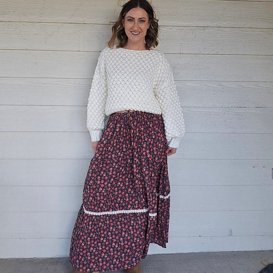White Bubble Sweater