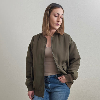 Olive Bomber Jacket