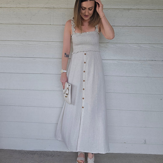 Linen Midi Dress